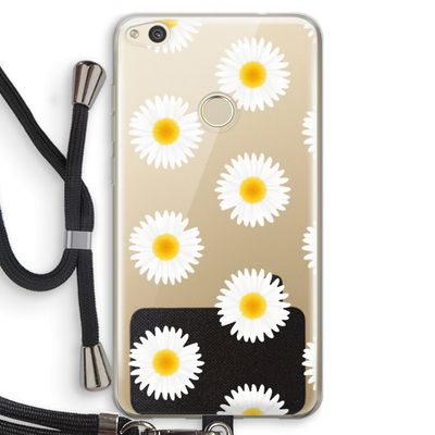 Margrietjes: Huawei Ascend P8 Lite (2017) Transparant Hoesje met koord