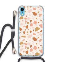 Terrazzo N°18: iPhone XR Transparant Hoesje met koord