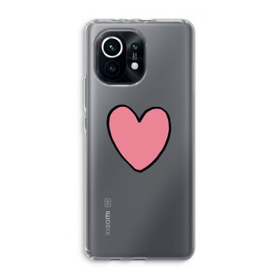 Hartje: Xiaomi Mi 11 Transparant Hoesje
