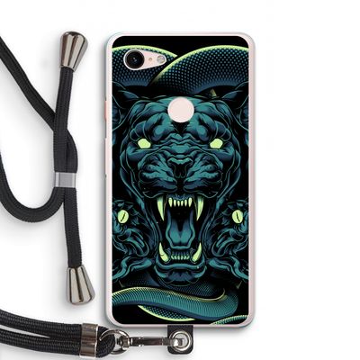 Cougar and Vipers: Pixel 3 XL Transparant Hoesje met koord
