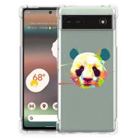 Google Pixel 6A Stevig | Bumper Hoesje | Panda Color