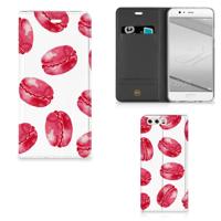 Huawei P10 Plus | Flip Style Cover | Pink Macarons