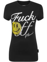 Philipp Plein t-shirt Smile Sexy Pure à ornements en cristal - Noir