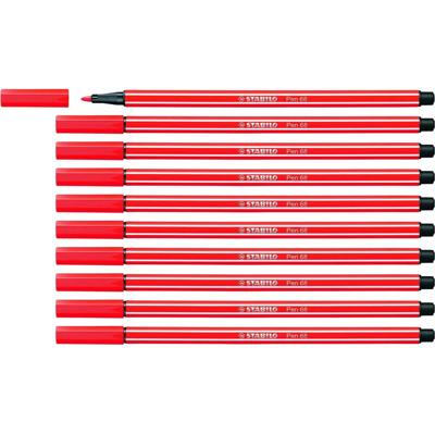 Markeerstiften Stabilo Pen 68 Rood (10 Onderdelen)