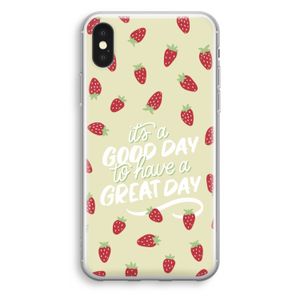 Don't forget to have a great day: iPhone X Transparant Hoesje