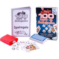 Spelletjes box 100 kaart en dobbelspellen - thumbnail
