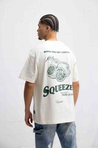 Equalité Squeeze Oversized T-Shirt Gebroken Wit - Maat XXS - Kleur: Wit | Soccerfanshop