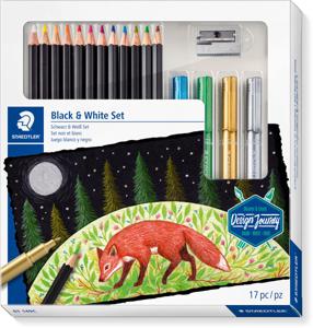 Staedtler Black & White Set, set van 17 stuks