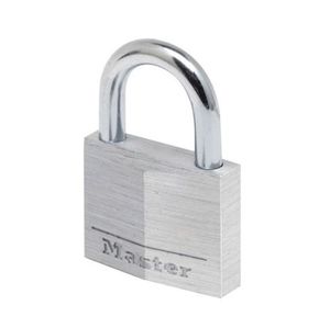 Masterlock 40mm - 21mm hardened steel shackle, 6mm diam. - double locking - 4-pin - 9140EURD