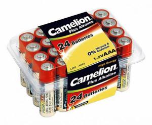 Camelion plus alkaline aaa/lr03 batterij box 24 stuks