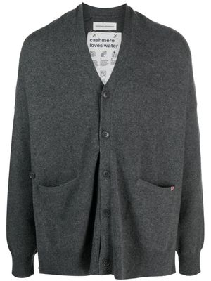 extreme cashmere cardigan en cachemire mélangé à col v - Gris