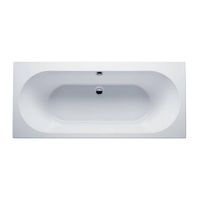 Ligbad Duo Wodan Inbouw 180X80X50 cm Wit Aqua Splash