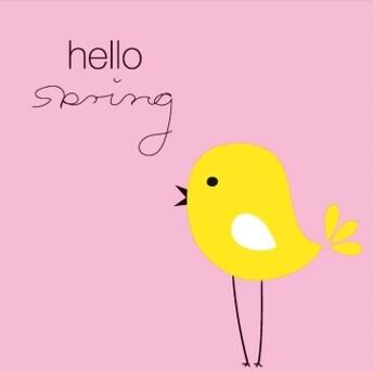 Duni paasservet hello spring roze/geel 33x33 cm
