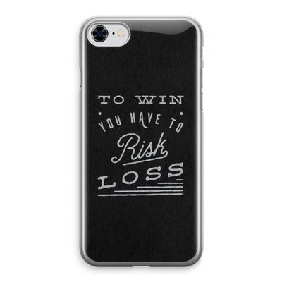 Risk loss: iPhone 8 Transparant Hoesje