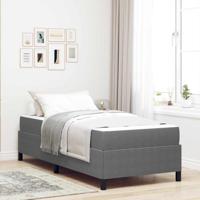 Bedframe Lichtgrijs 90 x 190 cm Katoenen stof