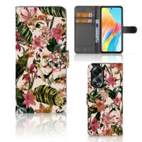OPPO A58 4G Hoesje Flowers