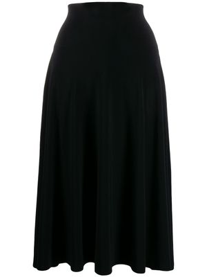Norma Kamali jupe mi-longue évasée - Noir