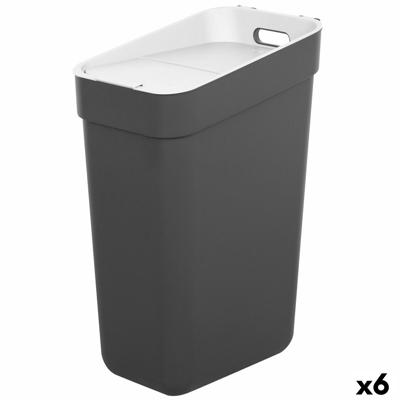 Vuilnisemmer Curver Grijs Plastic 30 L (6 Stuks)