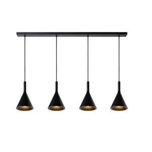 Lucide GIPSY Hanglamp 4xE27 - Zwart