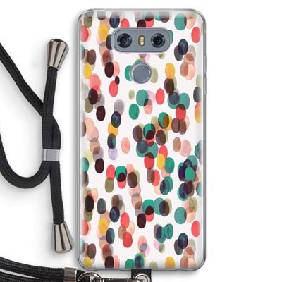 Tropical Dots: LG G6 Transparant Hoesje met koord