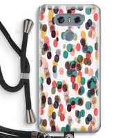 Tropical Dots: LG G6 Transparant Hoesje met koord