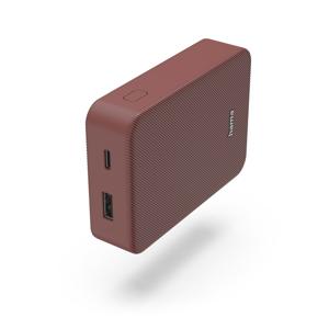 Hama Colour 10 Power Pack 10000 mAh 2 Outputs:USB-C USB-A Powerbank Rood