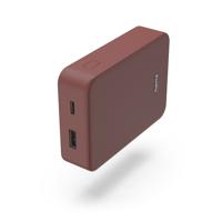 Hama Colour 10 Power Pack 10000 mAh 2 Outputs:USB-C USB-A Powerbank Rood