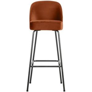 BePureHome Vogue Barkruk H 103 cm - Polyester - Rust