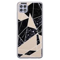 Samsung Galaxy A22 5G siliconen telefoonhoesje - Abstract painted