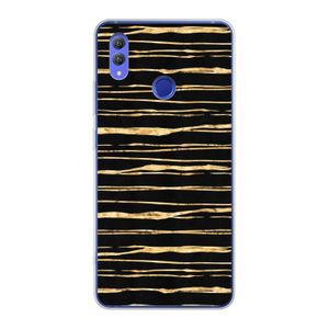 Gouden strepen: Honor Note 10 Transparant Hoesje