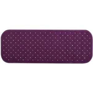 MSV Douche|bad anti-slip mat badkamer - rubber - paars - 36 x 97 cm