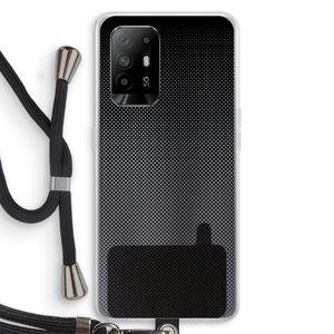 Musketon Halftone: Oppo A94 5G Transparant Hoesje met koord