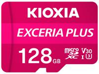 Kioxia EXCERIA PLUS microSDXC-kaart 128 GB A1 Application Performance Class, UHS-I, v30 Video Speed Class A1-vermogensstandaard, Schokbestendig, Waterdicht