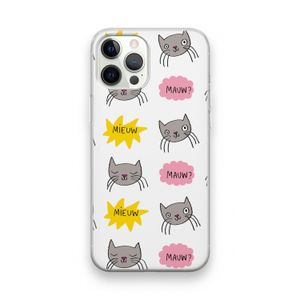 Meow: iPhone 12 Pro Transparant Hoesje