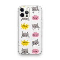 Meow: iPhone 12 Pro Transparant Hoesje
