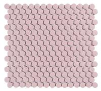 Mozaïek tegels Penny Rose Mat 31,5x29,1 - Rond Wand en vloer Geglazuurde porseleinen steengoed
