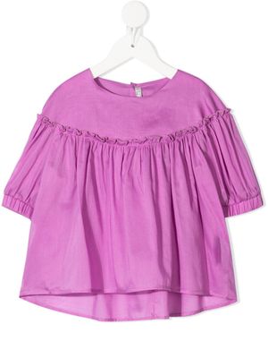 Il Gufo blouse à détails froncés - Rose