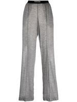 TOM FORD pantalon de jogging en cachemire à taille logo - Gris - thumbnail