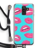 Bite my lip: Samsung Galaxy J8 (2018) Transparant Hoesje met koord