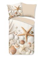 Good Morning Dekbedovertrek "Strand/ zeester" - Zand - (135x200 cm) - Katoen