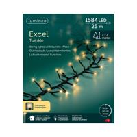 Lumineo Excel twinkel 1584led 25m champagne