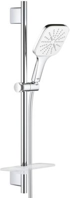 Grohe QuickFix Vitalio SmartActive 130 doucheset vierkant met 3 straalsoorten chroom