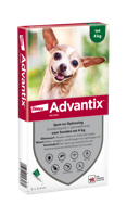 Advantix vlooien- en tekenpipet voor honden 40/200 (1,5 tot 4kg) 6 pipetten