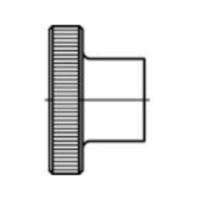 TOOLCRAFT TO-5447934 Kartelmoeren M8 DIN 466 Messing 25 stuk(s)