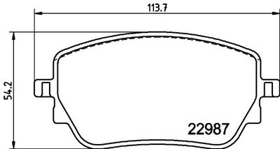 Brake Pad Set, Disc Brake 8db 8DB355039231