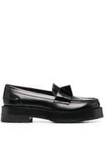 Valentino Garavani mocassins Rockstud à plateforme - Noir
