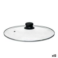 Pannedeksel Kinvara CN-SW1304-30CM CN-SW1304-30CM Transparant Zilverkleurig Zilver Metaal Glas Roestvrij staal Kristal Staal 30