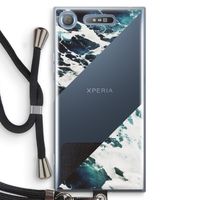 Golven: Sony Xperia XZ1 Transparant Hoesje met koord
