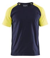Blåkläder T-Shirt 35151030 | Marine/High-Vis Geel | Maat XS - 7330509685327 Blåkläder T-Shirt 35151030 | Marine/High-Vis Geel | Maat XS - 7330509685327