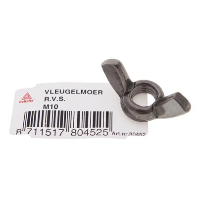Vleugelmoer m10 rvs - Deltafix